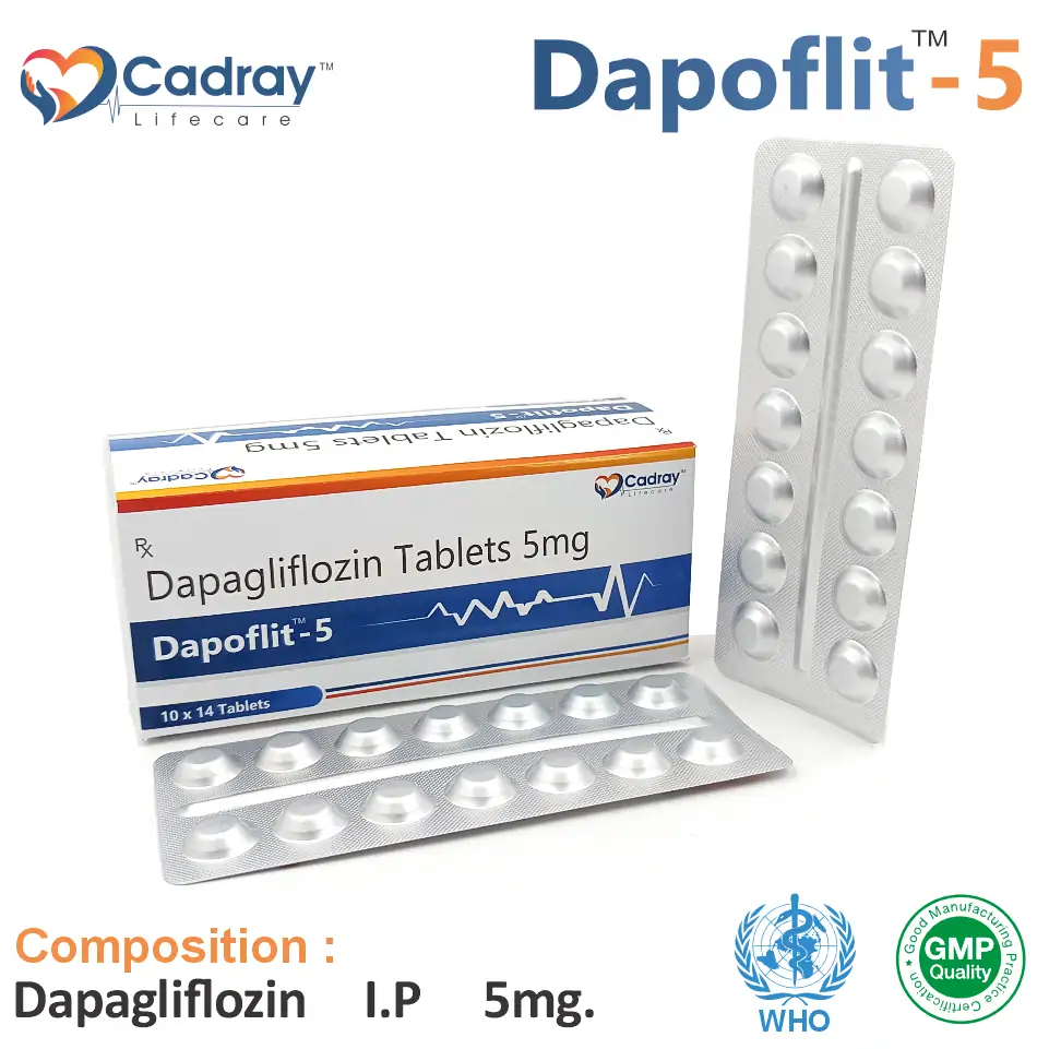 Dapagliflozin 5mg Tablets in PCD Pharma Franchise